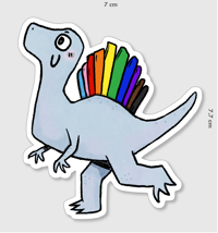 Image 2 of Queerosaur sticker