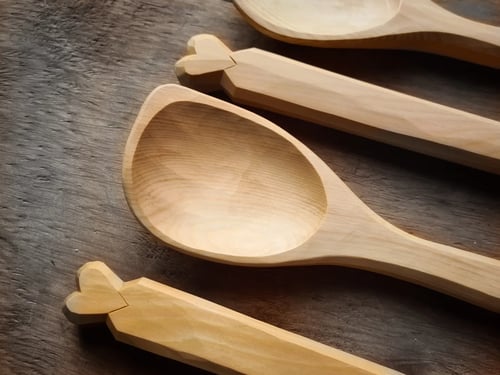 Image of PRE ORDER Huon Pine Apology Cooking Soulspoon 