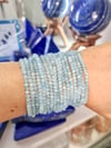 Faceted Aquamarine Bracelet
