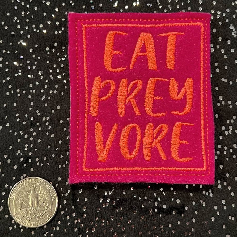 Image of Embroidered Patch: Eat Prey Vore