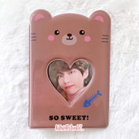 Image 3 of Cute Bear and Bunny Photocard Binder 