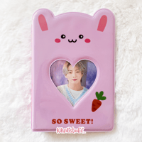 Image 4 of Cute Bear and Bunny Photocard Binder 