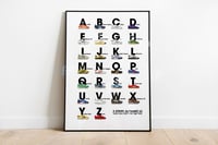 Adi 3 Stripe Alphabet Poster