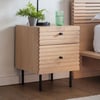 Japandi Oak Bedside Table