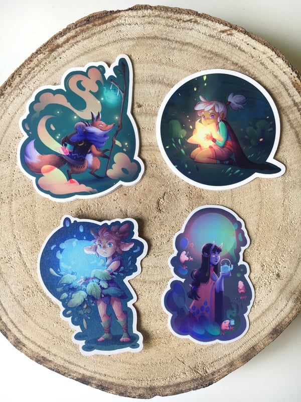 Image of Sticker Set Magic friends