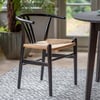 Black Wishbone Chairs - Pair