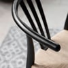 Black Wishbone Chairs - Pair