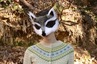 Image 1 of Faux Fur Raccoon Mask