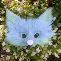 Image 1 of Ice Blue Mint Fox Mask
