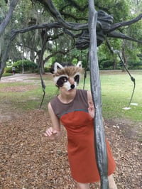 Image 1 of Faux Fur Rocket Raccoon Mask