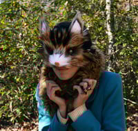 Image 1 of Faux Fur Wildcat Mask