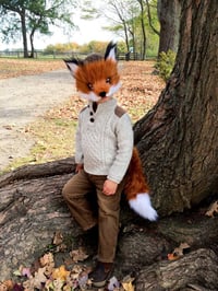 Image 2 of Fantastic Faux Fur Fox Tail, handmade