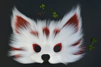 Image 2 of Faux Fur Kitsune Fox Mask