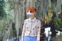 Image 2 of Faux Fur Ginger Cat Mask