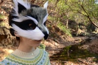 Image 2 of Faux Fur Raccoon Mask