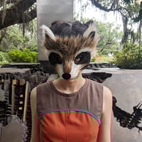 Image 2 of Faux Fur Rocket Raccoon Mask