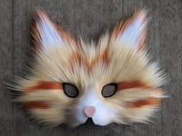 Image 2 of Orange Tabby Faux Fur Mask
