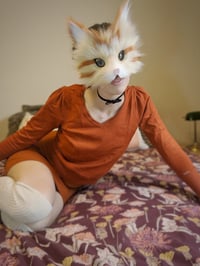 Image 3 of Orange Tabby Faux Fur Mask