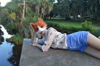 Image 4 of Faux Fur Ginger Cat Mask