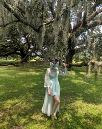 Image 4 of Ice Blue Mint Fox Mask
