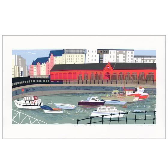 Image of Newhaven Harbour Screen Print