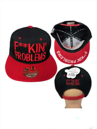 Image 2 of F**KIN' PROBLEMS Embroidered Adjustable Snapback for Men, Hip Hop Caps for Men