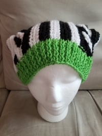 Image 3 of Beetlejuice Inspired Two Tail Hat