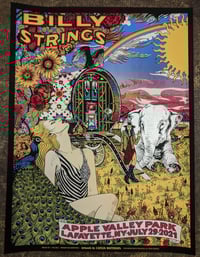 Image 2 of Billy Strings - Apple Valley Park, Lafayette, NY July 29 2021. Artwork by Cailtin Mattisson