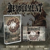 Image of Official Devourment "Unleash The Carnivore" All Over Print Cassette Tape!