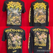 Image of Officially Licensed Monumental Discharge "Unfathomable Defecation" CoverArt Short/Long Sleeves Shirt