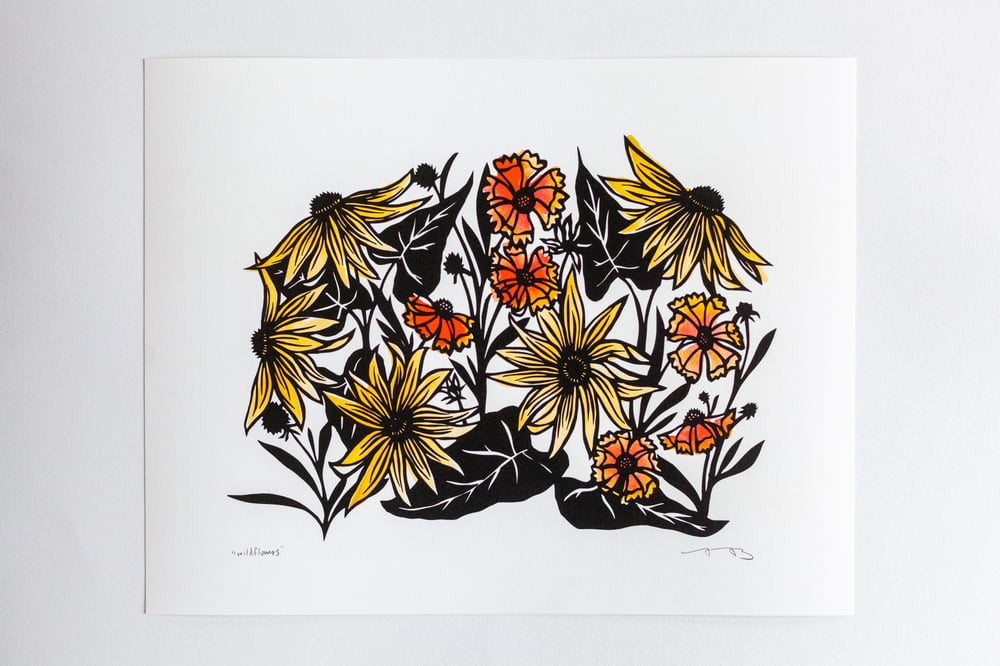 Image of "Vineyard Flowers" 11x14" print 