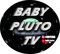 Image of Black Baby Pluto Tv Sticker