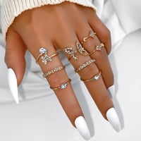 Image 2 of MARIPOSA 8 PIECE RING SET