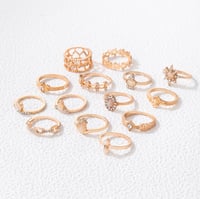 Image 2 of VINTAGE 14 PIECE RING SET