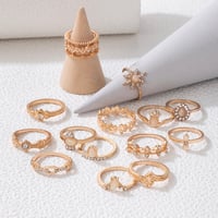 Image 5 of VINTAGE 14 PIECE RING SET