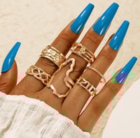 Image 1 of AFRICA 6 PIECE RING SET