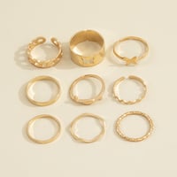 Image 3 of PRETTY BUTTERFLIE 9 PIECE RING SET