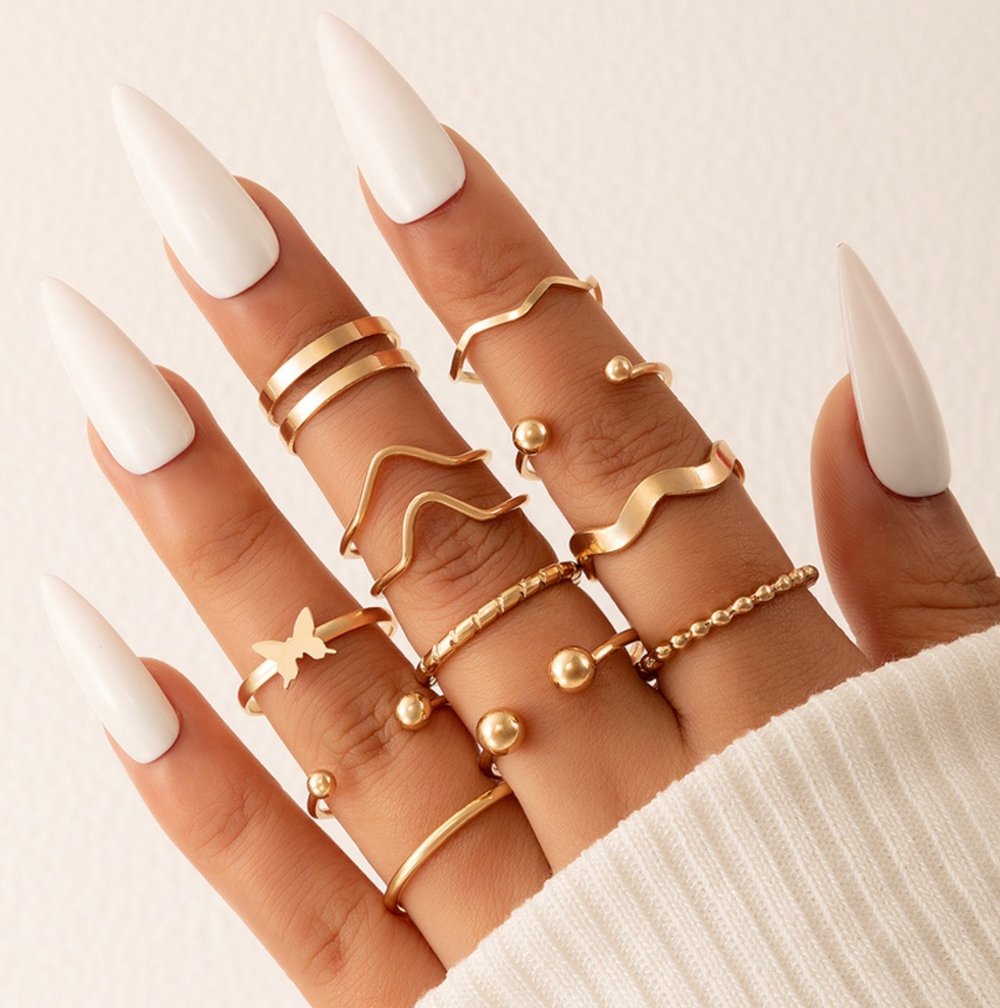 Image of RIDE THE WAVE 11 PIECE RING SET