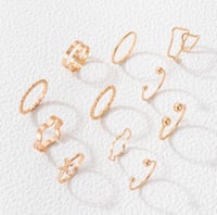 Image 4 of RIDE THE WAVE 11 PIECE RING SET