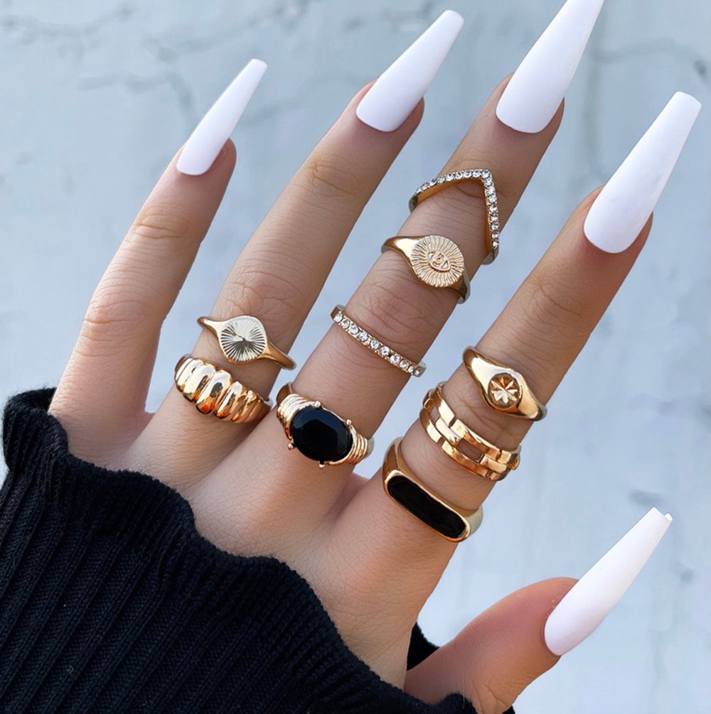 Image of FOREVA 9 PIECE RING SET