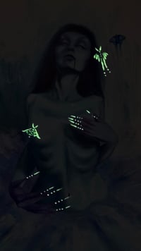 Image 2 of ‘Moth Dust’ - glow-in-the-dark print 