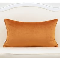 Image 2 of Orange Rectangle Maple Leaf Pillow Case(1pcs)