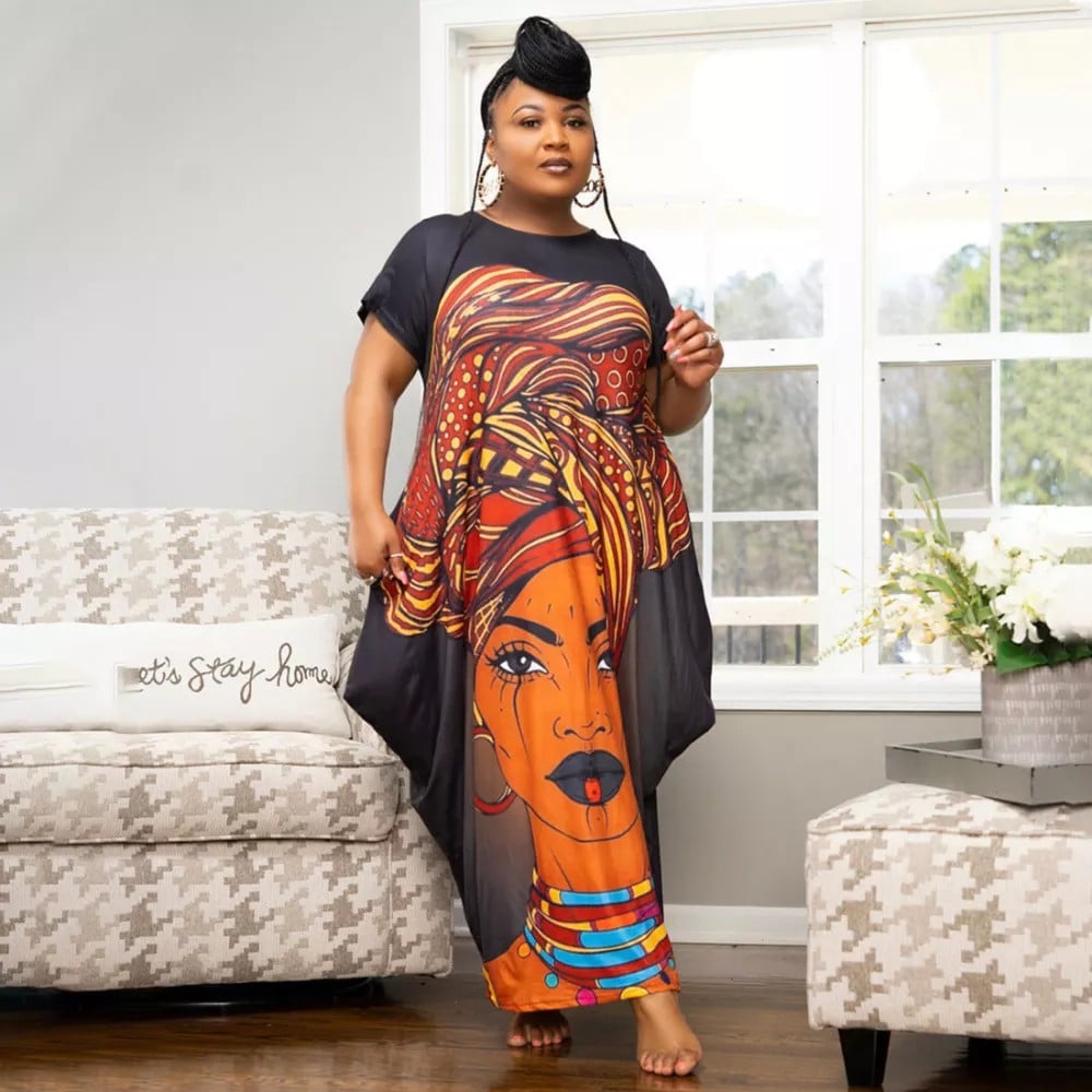 African maxi clearance dresses plus size