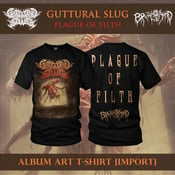 Image of Officially Licensed Guttural Slug "Plague of Filth" Album Cover Art Shirt!