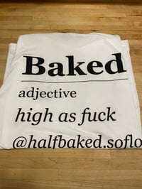 Image 2 of HALF BAKED SOFLO LOGO TEE OG WHITE 