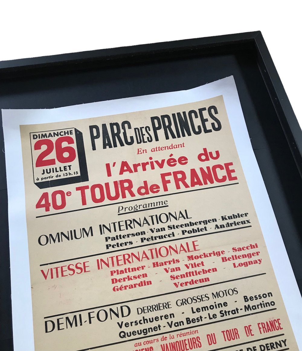 Suze advertising poster 🇫🇷 Arrival ceremony at the Parc des Princes of the 40th Tour de France