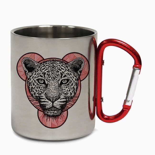 Leopard Carabiner Mug