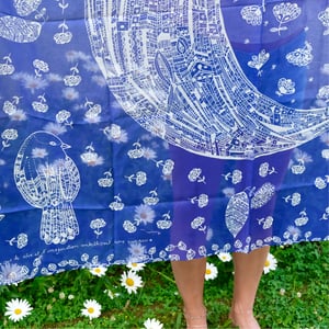 Image of Foulard *Ciel*_128 x 128 cm