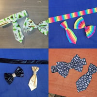 Image 1 of Costomized Bowtie/tie set 🎀👔