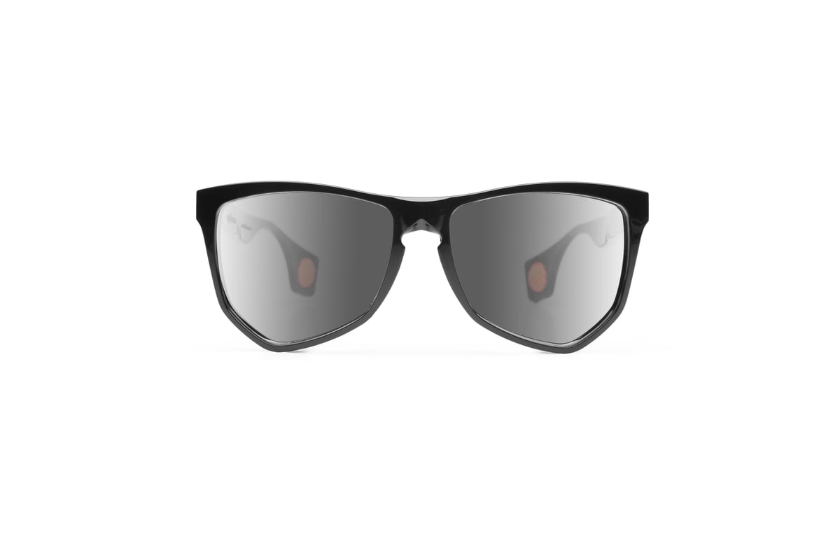 NYLAARN Bio-Black “Lawnmower” Blend Sunglasses - Polarized Gray Gradient +  Black Mirror Lens | aarn - webstore